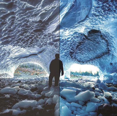 Image showcasing the difference between regular TV viewing and Dolby Vision HDR.