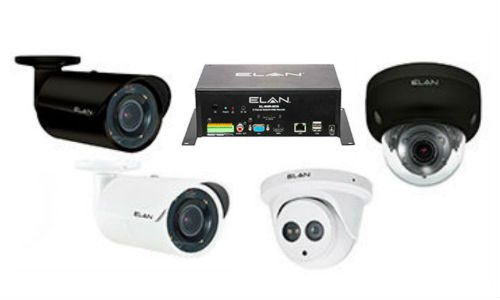 Elan outdoor IP cameras NVR