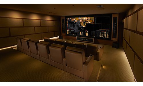Haas Entertainment theater room