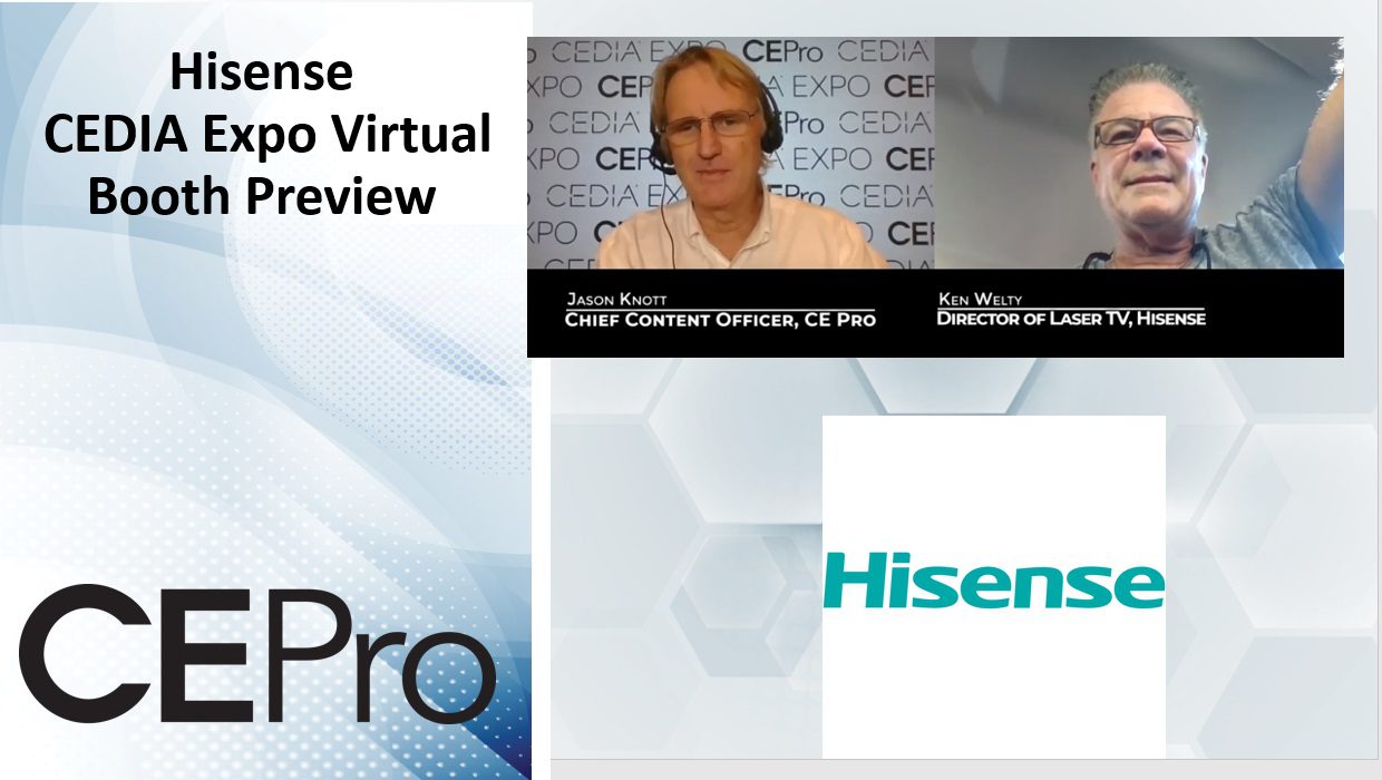 Hisense CEDIA Expo Virtual Preview