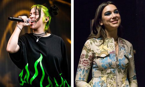 Billie Eilish Dua Lipa