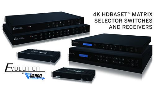 Vanco Evolution series switches and 4k receivers