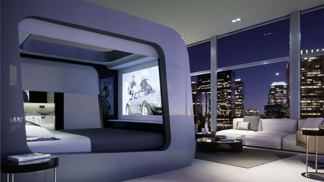 HiBed is a $40,000 Smart Bed with a Built-In Deluxe Home Theater, slide 7