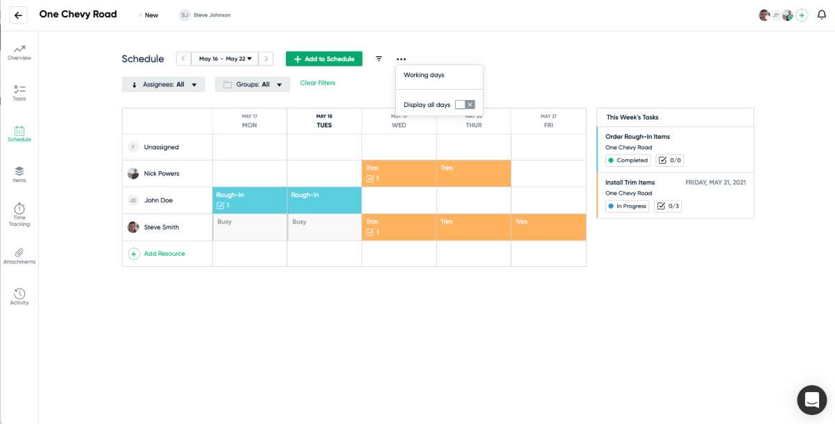 D-Tools Cloud Scheduling