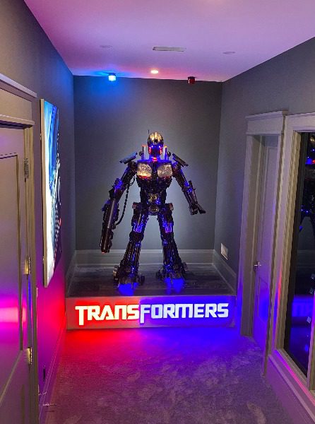 Gravity Tech Powers Up Superhero Home Theater with 8-Foot-Tall Optimus Prime, slide 7