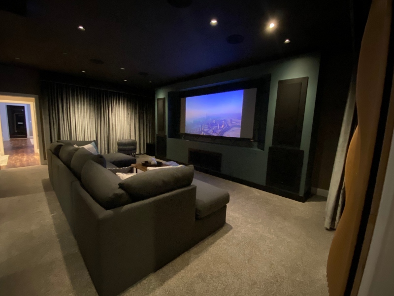 SoundVision showroom home theater demo space Lake Norman North Carolina