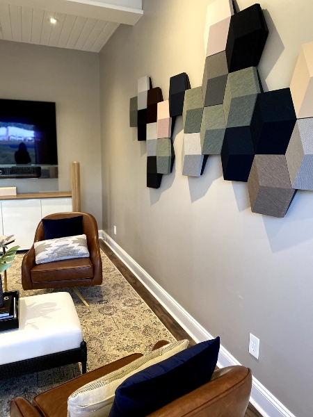 The showroom even includes small meeting spaces to show to potential commercial and resimercial clients.