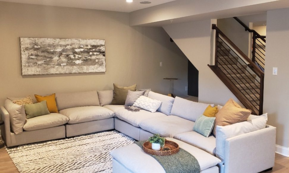 Gramophone Revitalizes Basement as a Sports-Themed Entertainment Room, slide 3