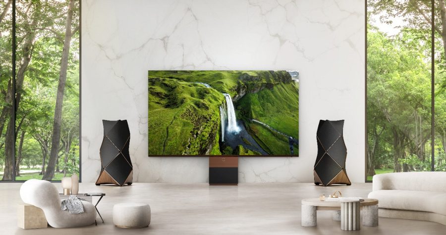 LG Magnit paired with Bang and Olufsen Beolab 90 speakers