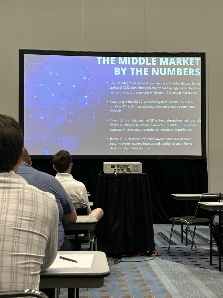 Serving the middle market educational session CEDIA Expo 2023 Day 1 Education