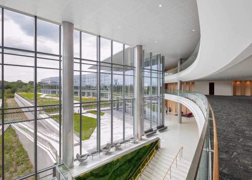 LG’s Headquarters Weds High-Tech Office Environments with Low Impact Design, slide 1