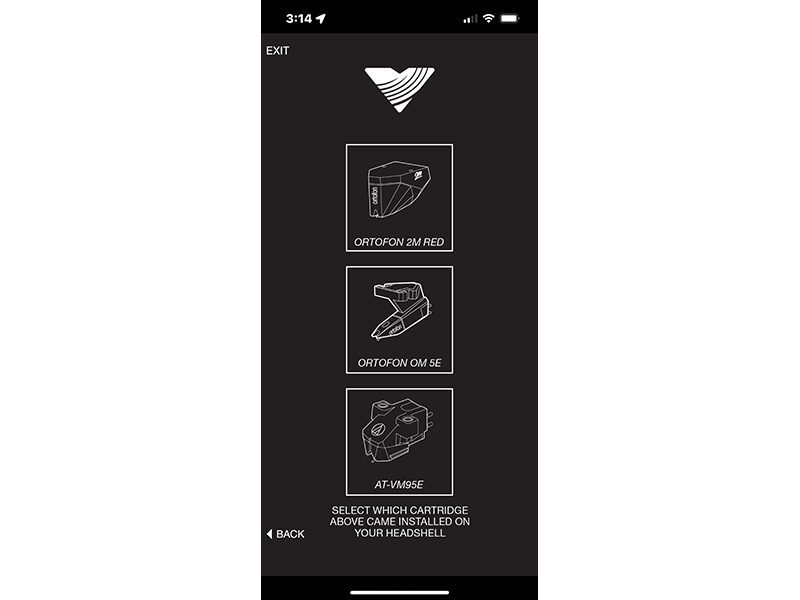 Victorla Streaming Carbon app interface