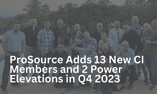 ProSource Q4 2023 new members