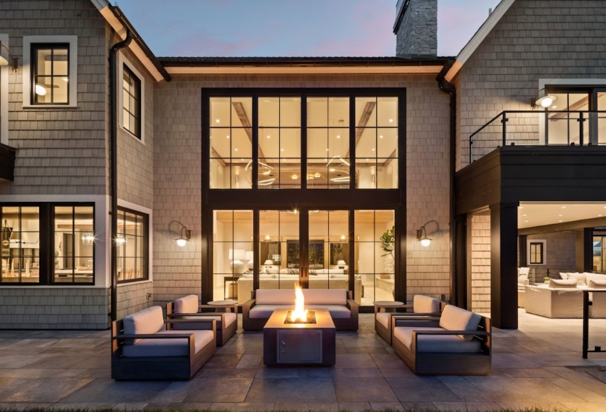 Outdoor firepit Halstead's Bay Home Minnesota