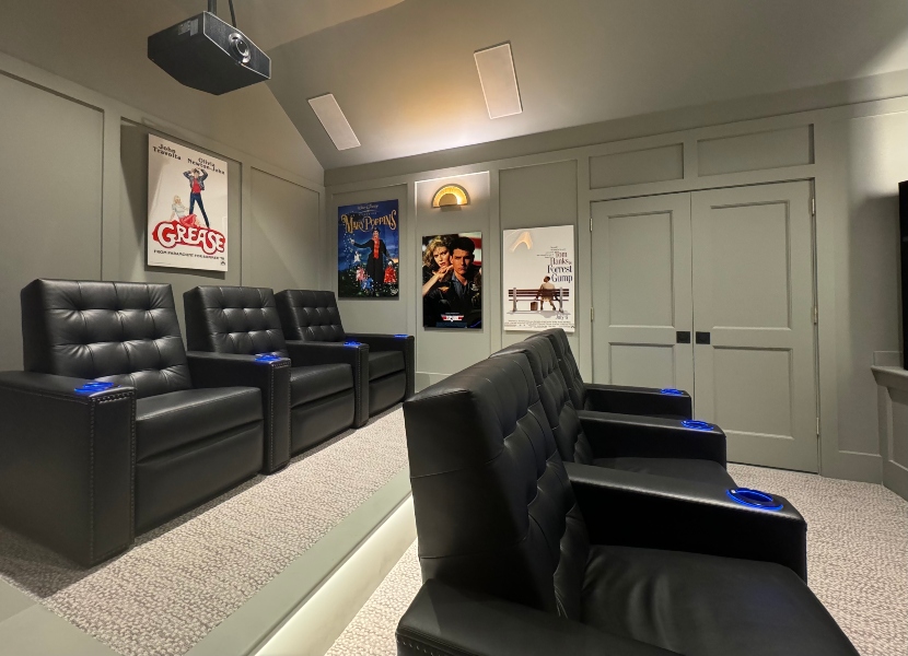 Custom Fortress theater seating on tiered planes